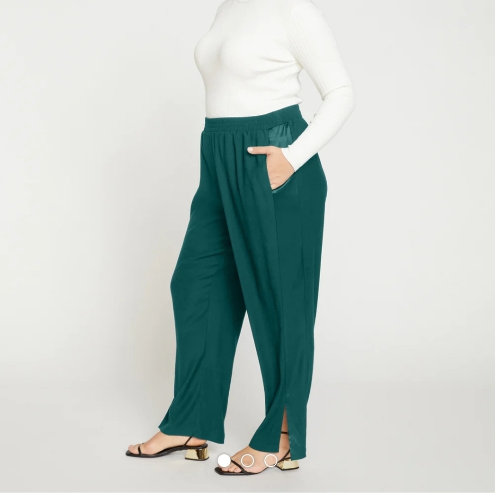 Universal Standard Tux Double Luxe Women's Dark Green Pants